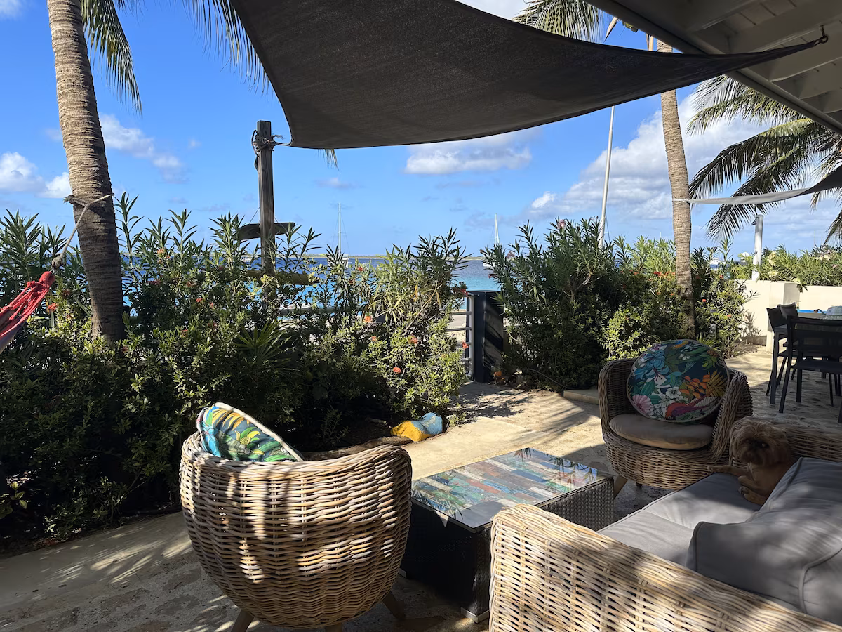 Outdoor patio and terrace area Villa Trepanier